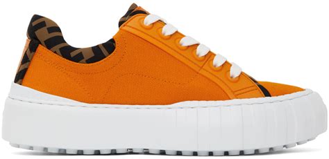 orange fendi sneakers|Fendi sneakers for men.